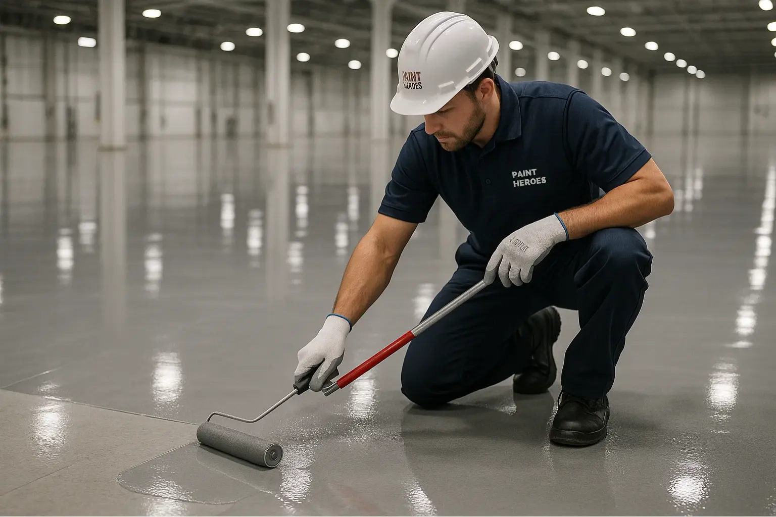 Industrial polymer flooring