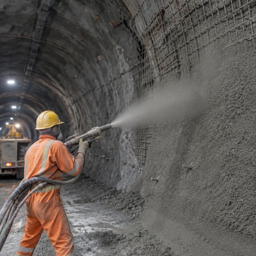 Ready-mix concrete truck transporting formulated concrete