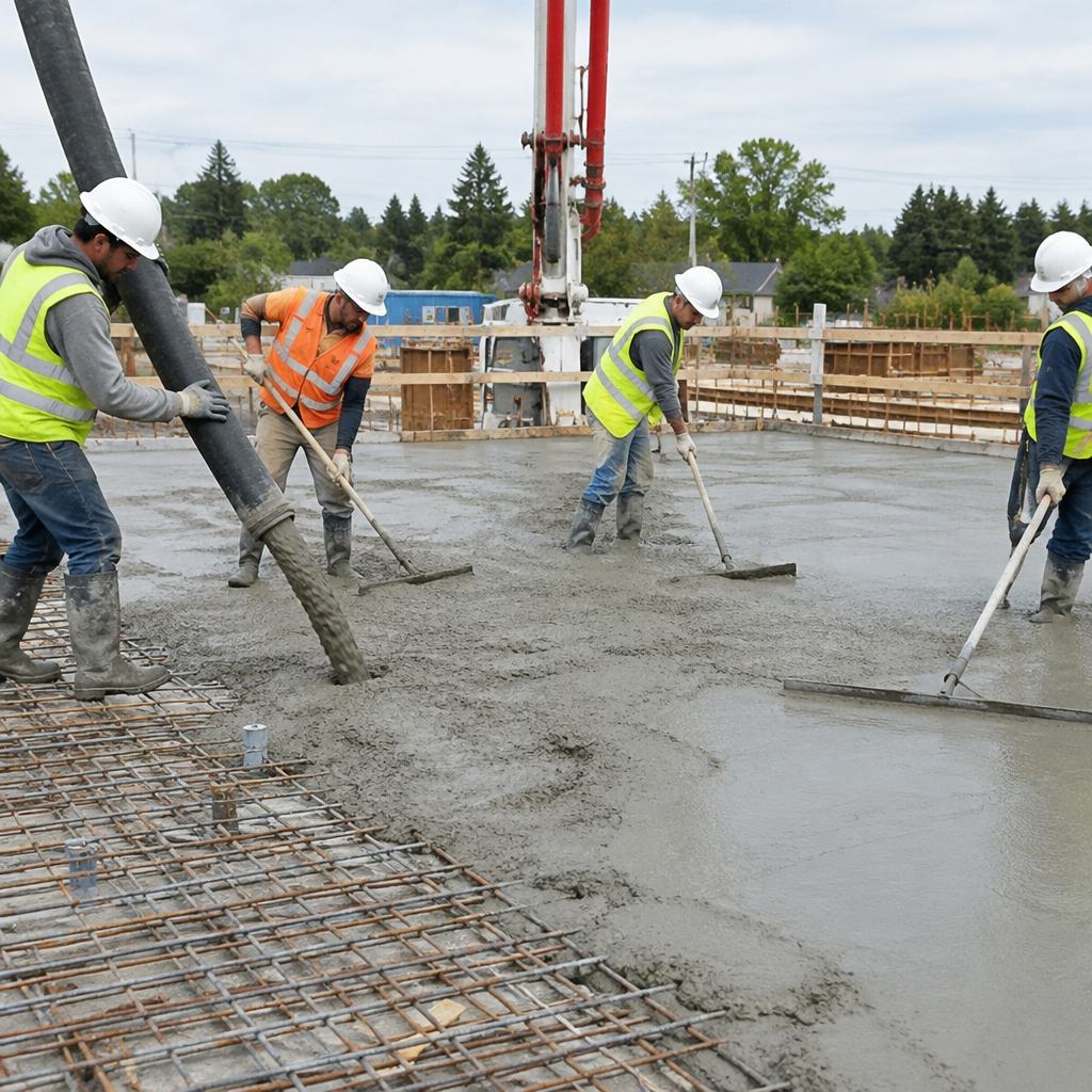High-rise concrete pumping and placement