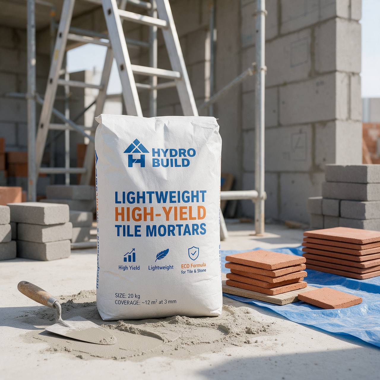 Ready-mix concrete truck transporting formulated concrete