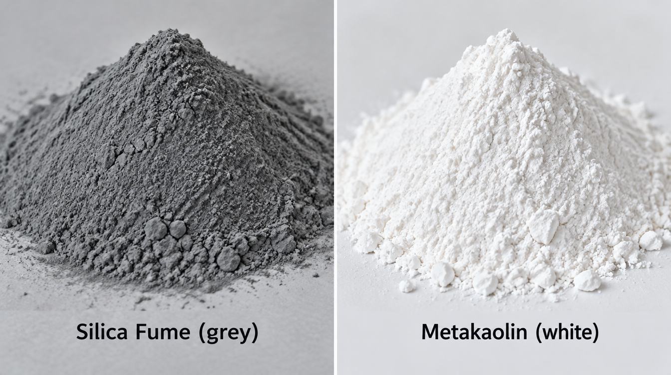 High Reactivity Metakaolin off-white powder for high-performance concrete