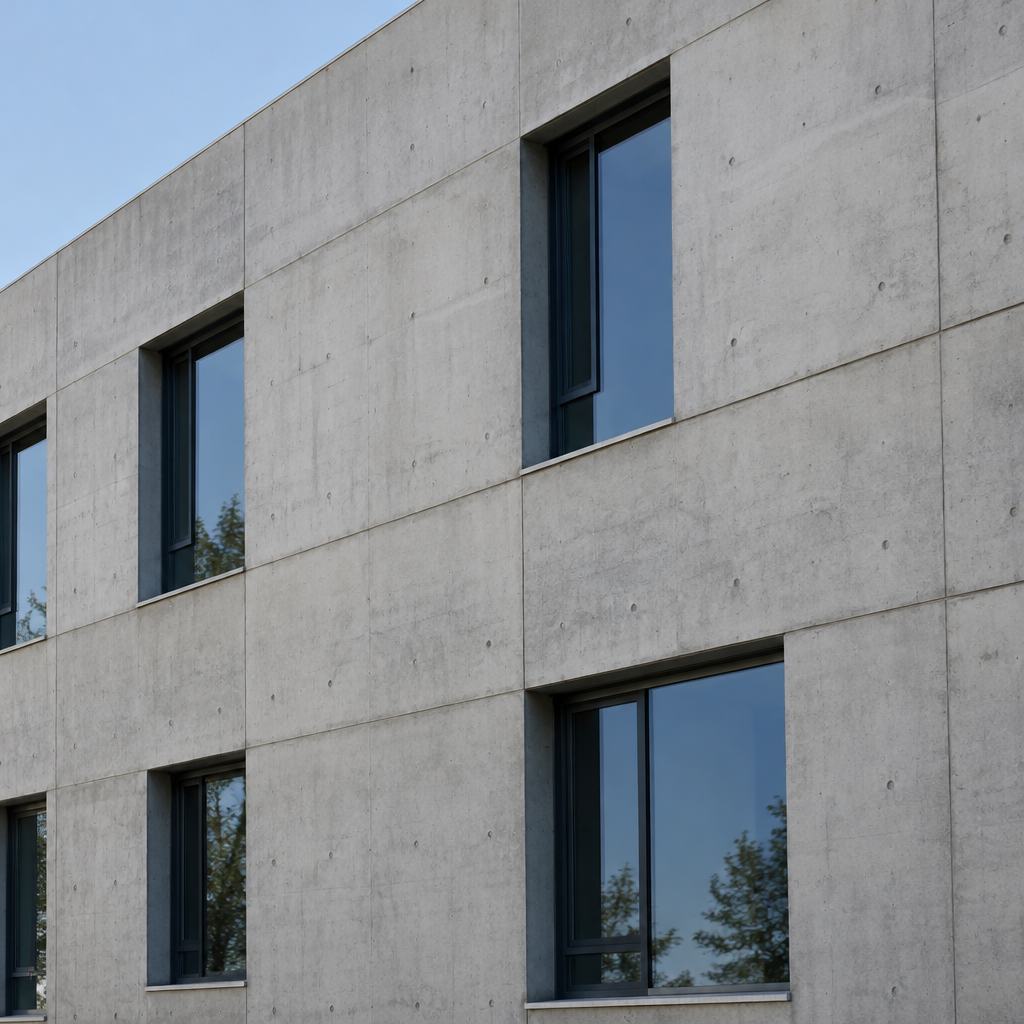 Exposed concrete architecture