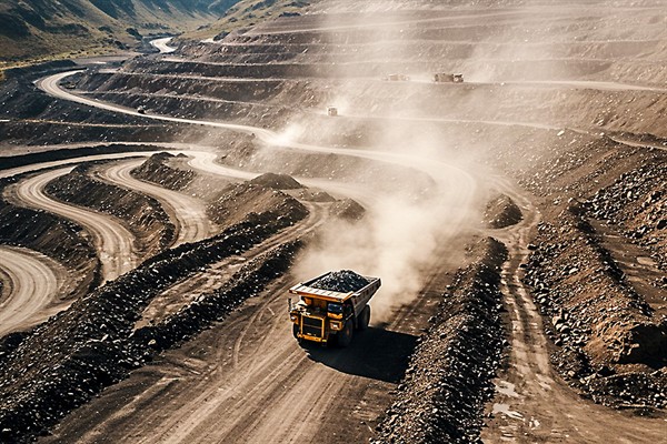 Open-pit mine haul road