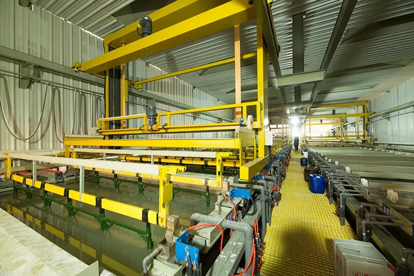 Aluminium anodising line